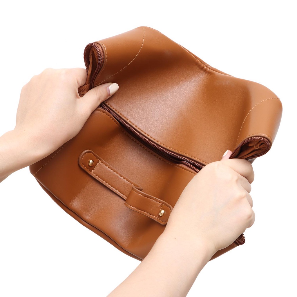 Túi Đựng Mỹ Phẩm Da PU Chống Thấm Nước Thiết Kế Phẳng Trang Điểm Đi Du Lịch