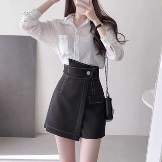 Quần short nữ giả váy viền chỉ nổi vv1
