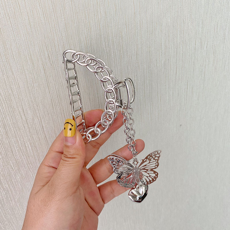 Women's Korean alloy metal butterfly hair clip
