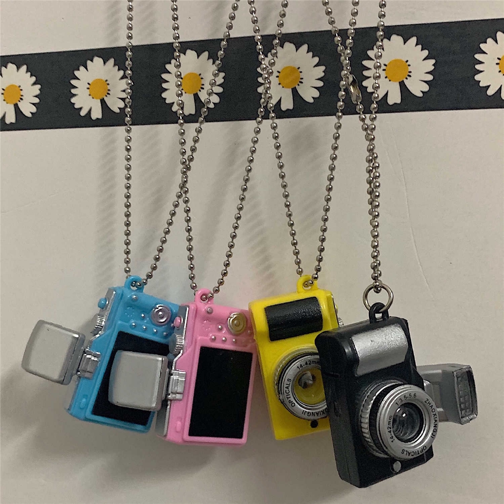 [Giao Hàng Miễn Phí] Dây Chuyền Mặt Hình Máy Ảnh Mini 22124 Phát Ra Âm Thanh Độc Đáo Cho Cặp Đôi