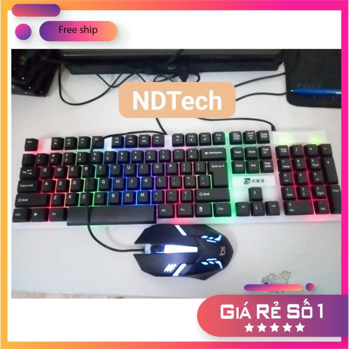 [Hàng xịn] Bộ Bàn Phím Chuột giả cơ LED 7 Màu Q300 , Phím nhậy , độ nhẩy cao - BH-24 THÁNG | BigBuy360 - bigbuy360.vn