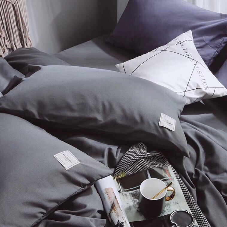 Drap giường cotton tici  May Bedding kèm 2 vỏ gối size giường đệm lò xo 20 - 25cm, ga trải giường trơn | BigBuy360 - bigbuy360.vn