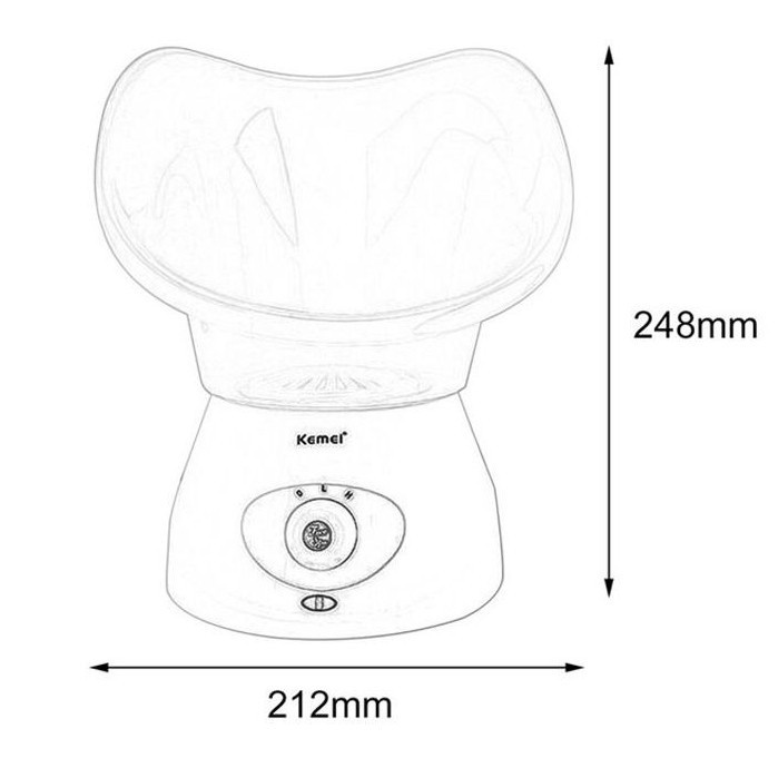 Máy xông hơi mặt mũi họng Kemei KM-6080 2 Mức Điều Chỉnh Độ Nóng