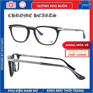 Gọng kính cận Chrome hearts Cao Cấp vuông nam nữ , chân cốt kim loại bền đẹp thời trang 9029