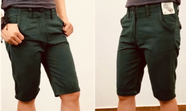 Quần lửng nam kaki lưng đai nịt