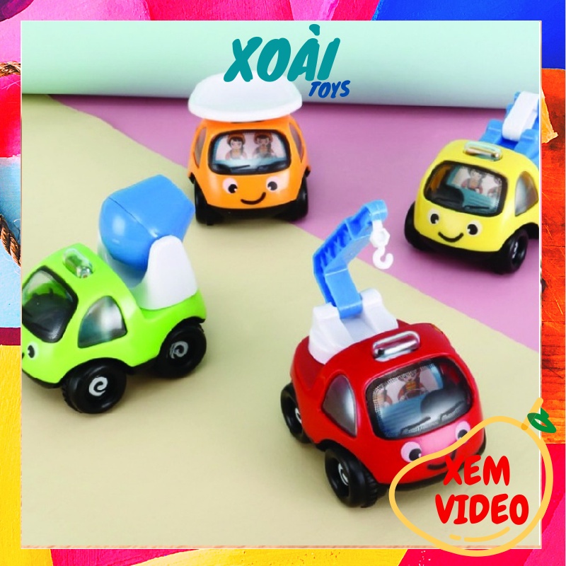 Xe đồ chơi cho bé, Ô tô mini cho bé trai đủ màu sắc, Xe công nhỏ nhỏ xinh xinh