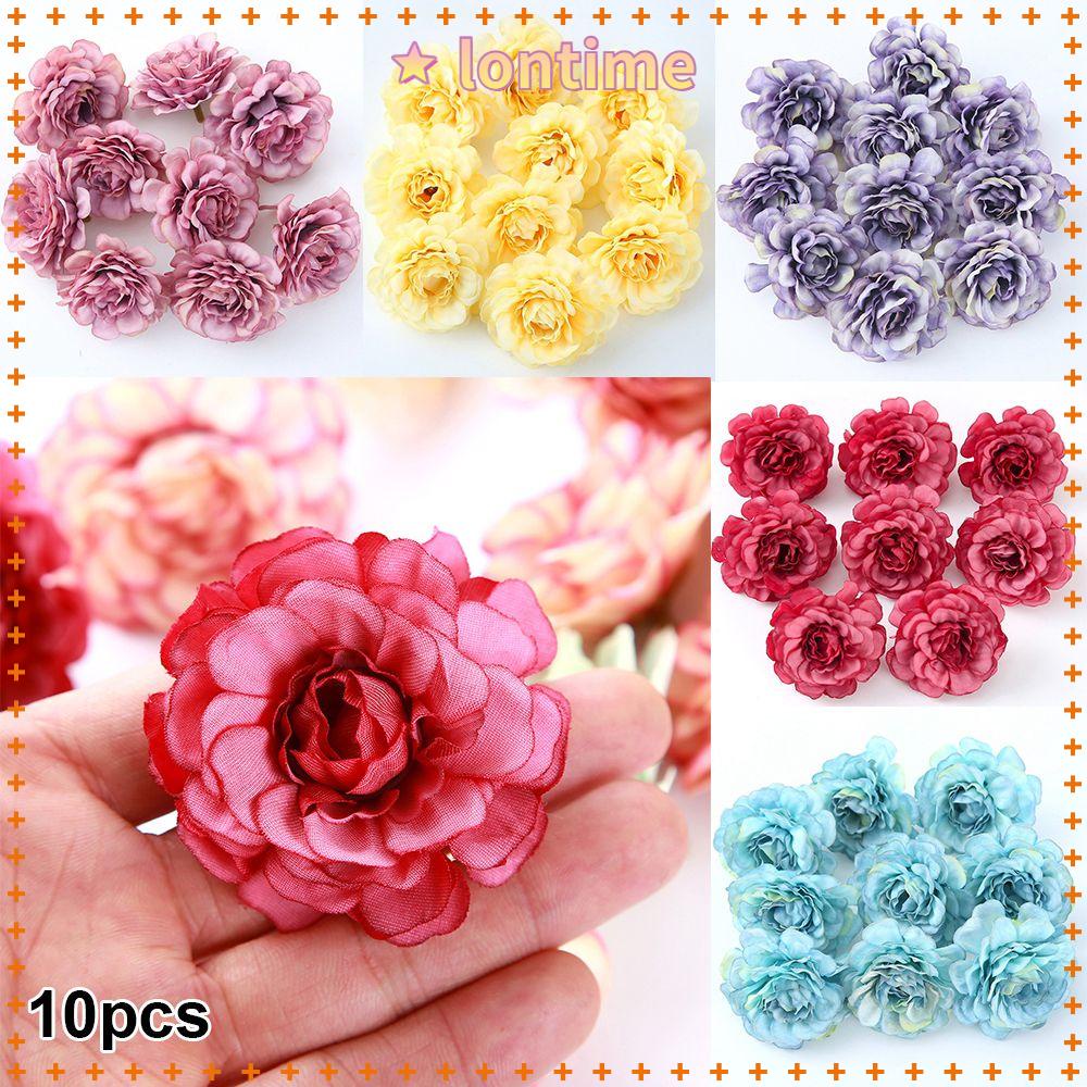 10pcs DIY Decor Decoration Supplies Birthday Party Wedding Scrapbooking Flower Heads