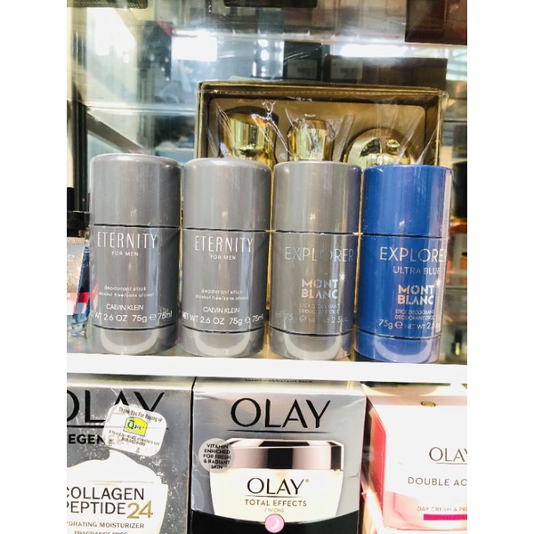 Lăn khử mùi Nam hương nước hoa Mont Blanc/Eternity CK 75g Mỹ