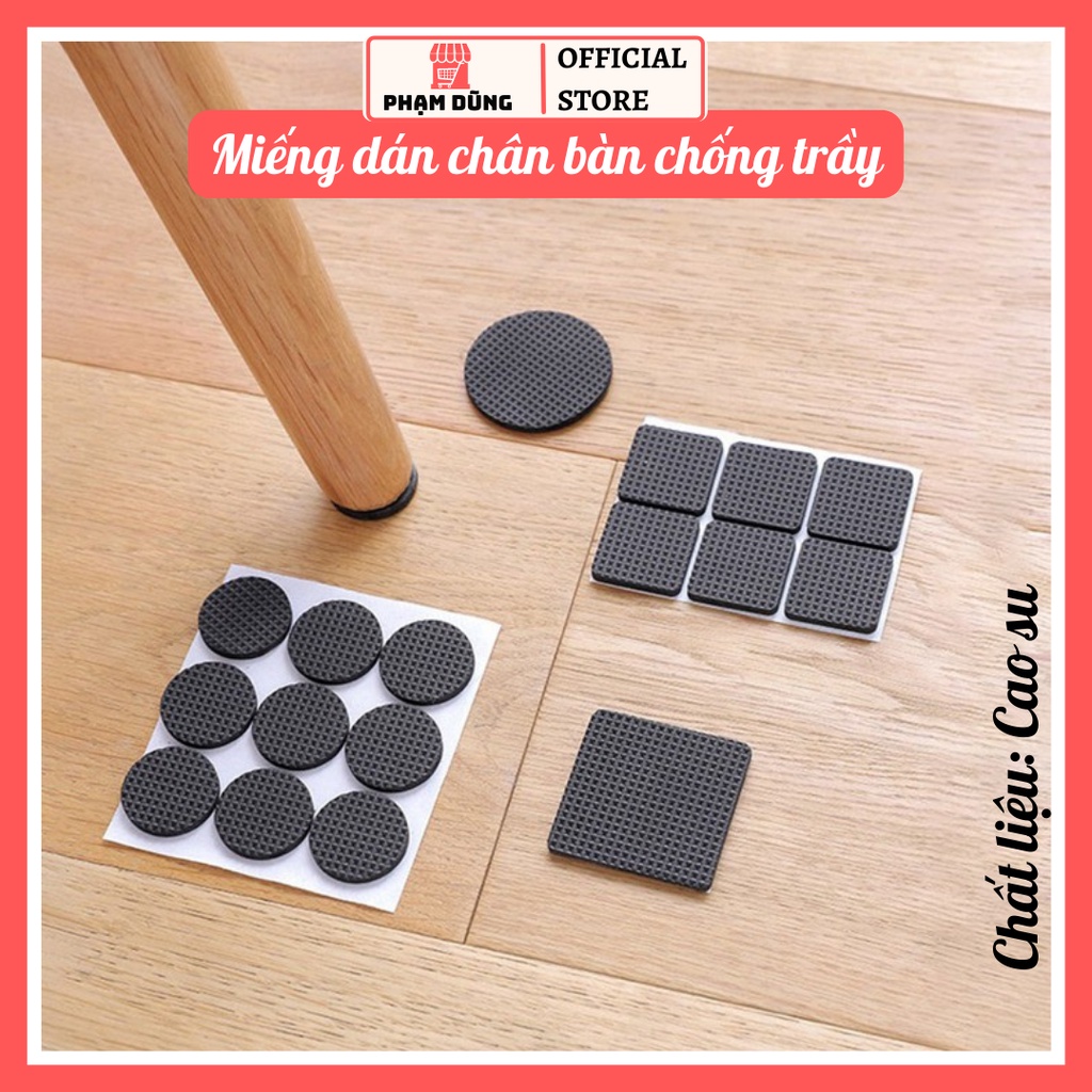 Miếng dán chân bàn ghế chống trầy xước bằng cao su