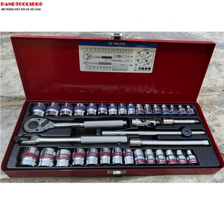 Bộ tuýp 36 chi tiết hệ inch và hệ mét Kingtony 3036CR