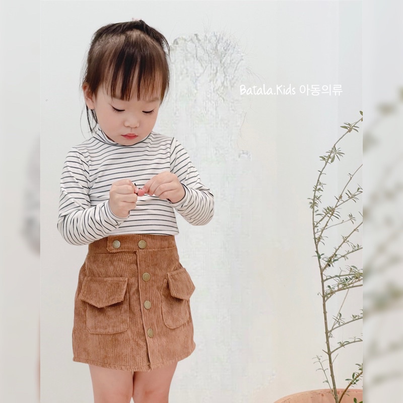 Áo giữ nhiệt cho bé trai và bé gái Batala kids, áo thu đông cổ 3cm giữ ấm cho bé từ 6-19kg