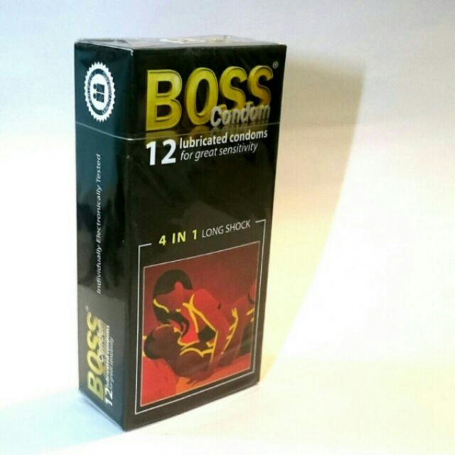 Bao Cao Su Boss 4 in 1 Gân Gai Kéo Dài - Hộp 12 Chiếc Chính Hãng