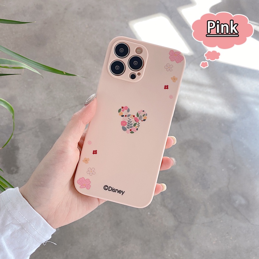 Ốp Điện Thoại Silicon Dẻo Họa Tiết Hoạt Hình Mickey Minnie Cho iPhone 13 12 11 Pro Max X XR XS Max 8 7 Plus SE 2020