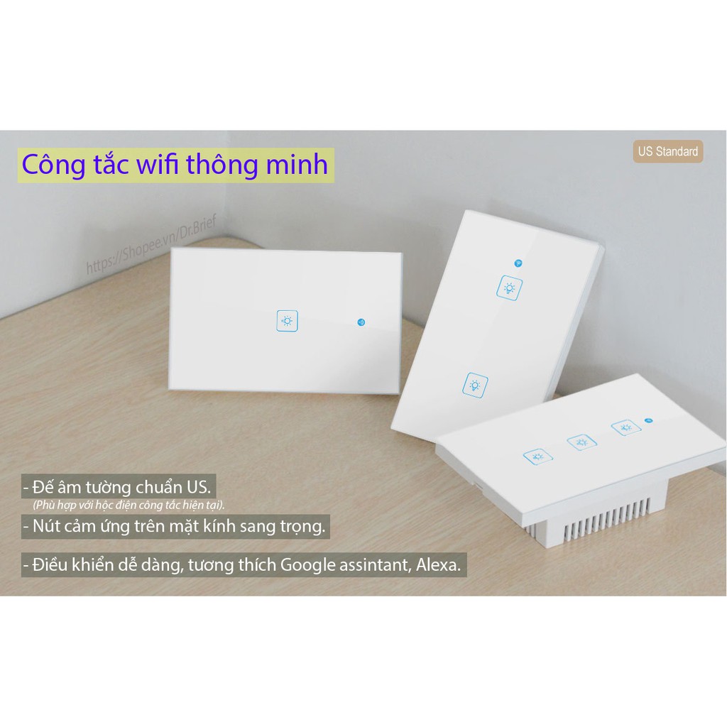 Công tắc điện thông minh WiFi Smart Switch. Bản rút gọn của Sonoff T1-US