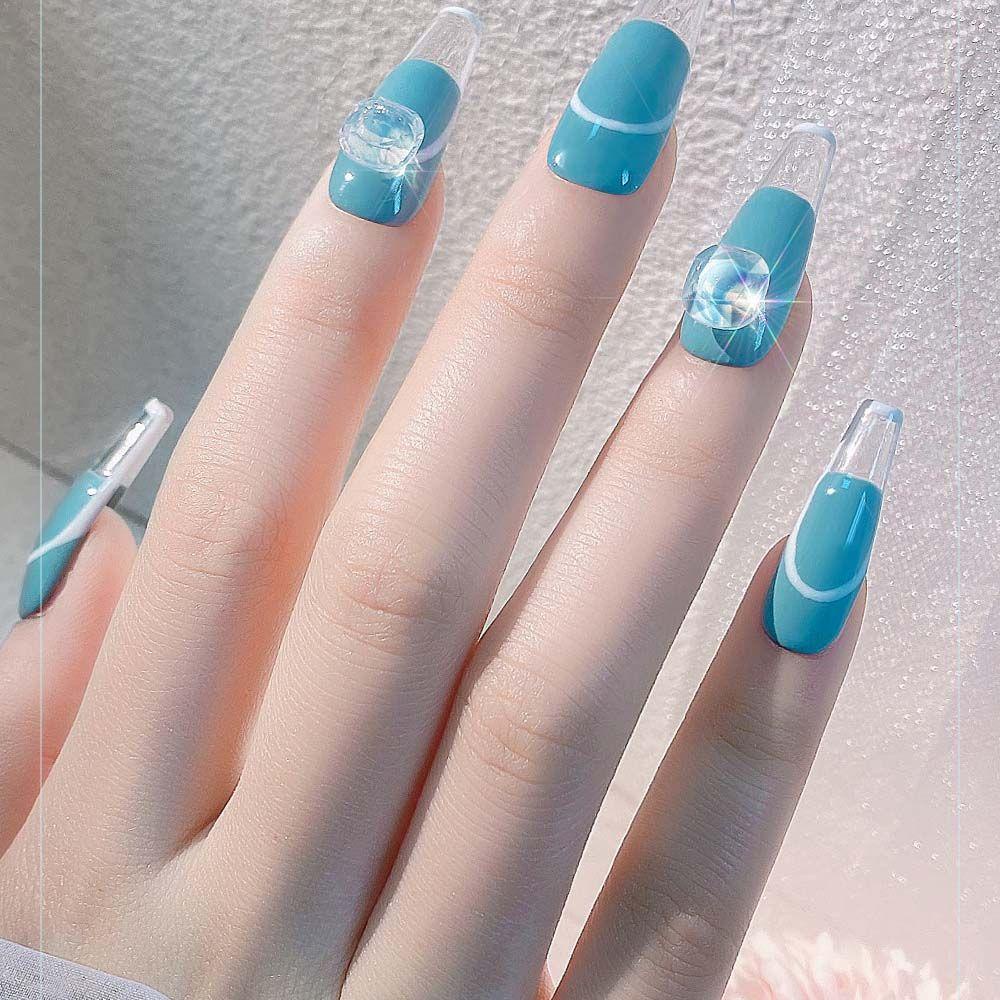 OCEANMAP Hạt Đá 3D Nhiều Màu Sắc Đính Móng Nghệ Thuật