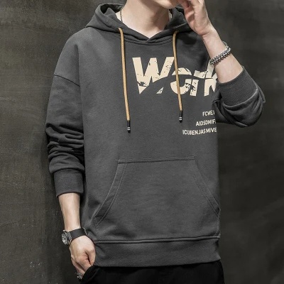 Áo Hoodie Tay Dài Dáng Rộng In Họa Tiết Cá Tính Hợp Thời Trang Thu Đông Cho Nam