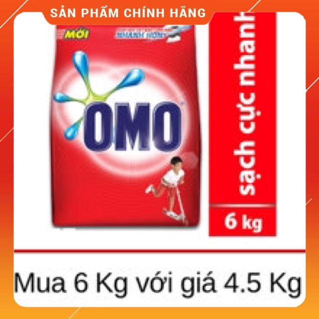 Bột Giặt Omo 6kg với giá 4,5kg sạch cực nhanh