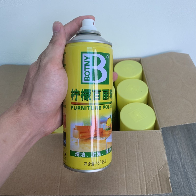 Chai xịt bọt vệ sinh nội thất ô tô Furniture Polish Botny B-1126 dung tích 450ml