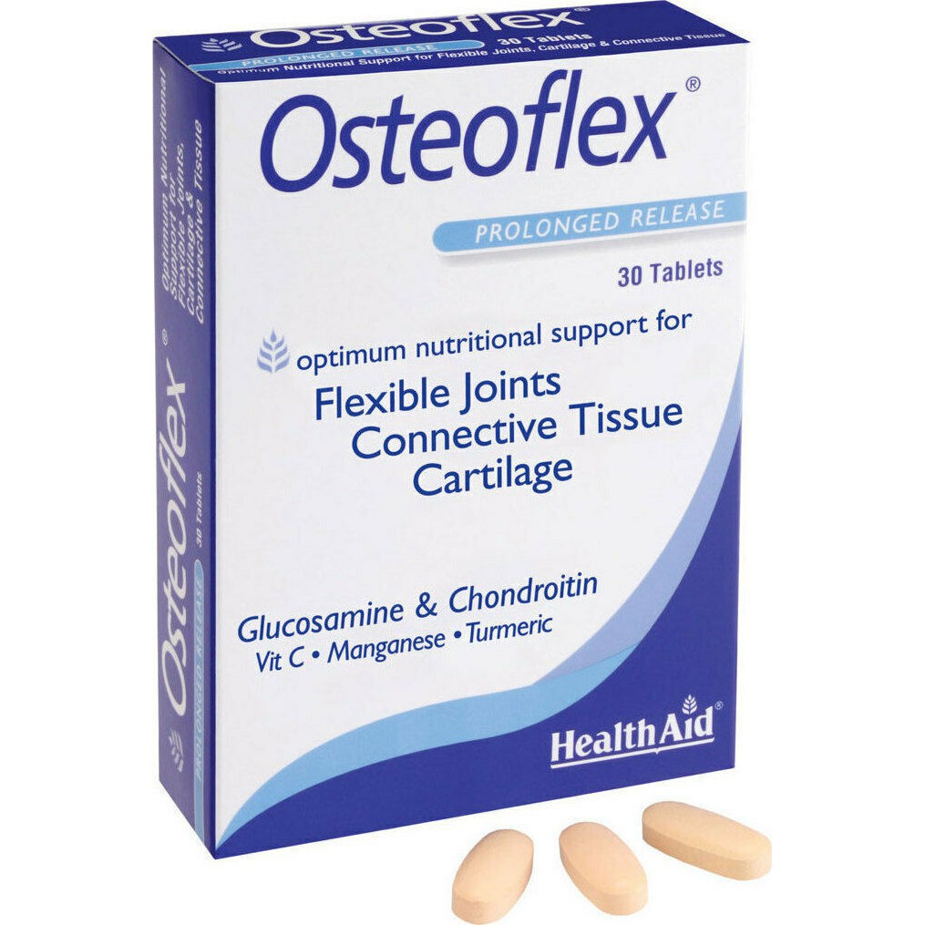 Viên xương khớp Osteoflex – HealthAid – Hỗ trợ tăng dịch nhờn khớp, giúp xương khớp chắc khỏe (Hộp 60 viên)