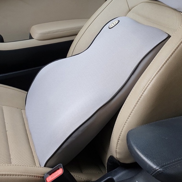 Tựa lưng lõi cao su non vỏ cottton cao cấp cho xe hơi, ô tô, ghế văn phòng