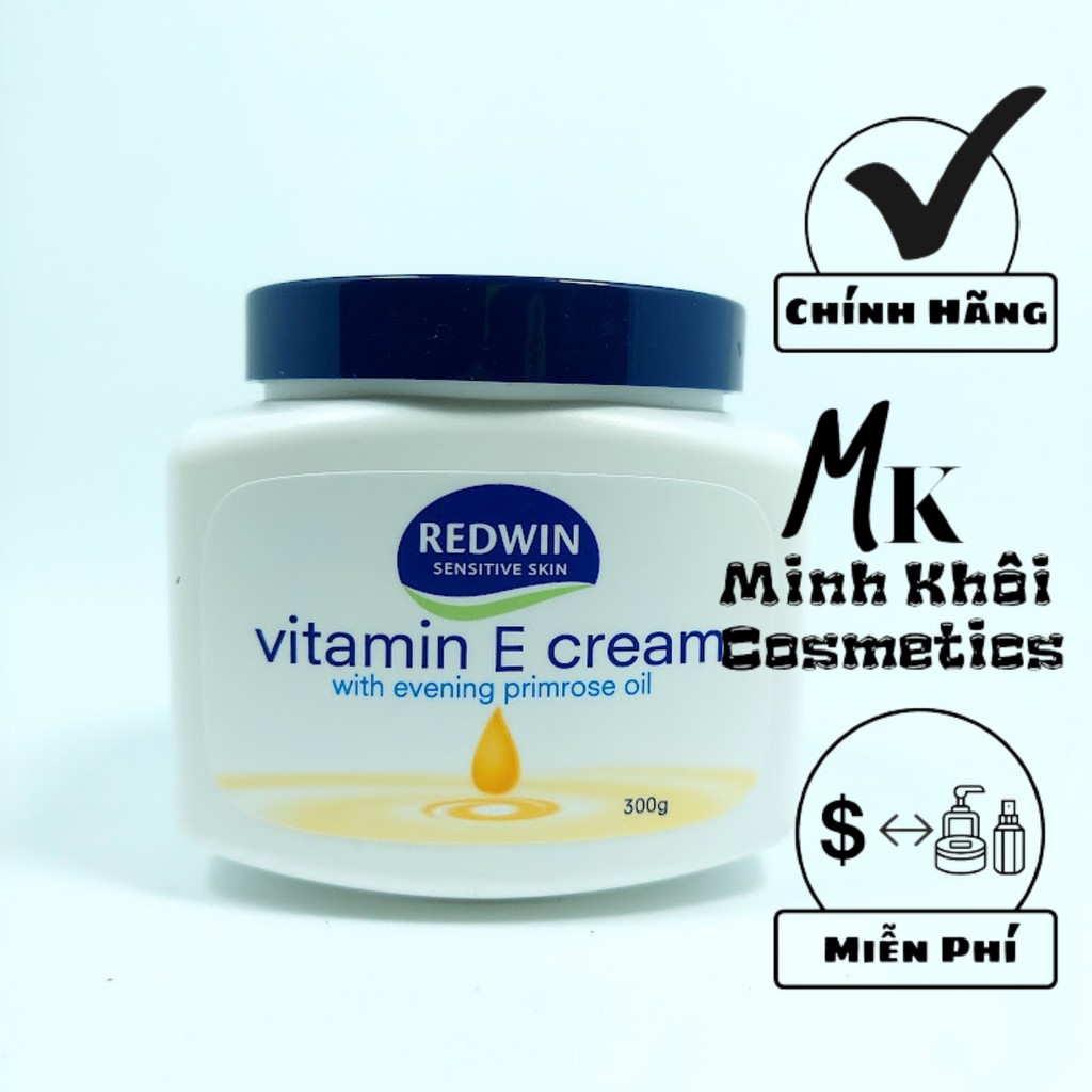 Kem dưỡng da mềm mịn redwin Vitamin E Cream 300g