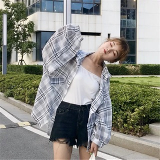 🌸ORDER🌸 Áo sơ mi oversize phong cách Ulzzang Hàn Quốc