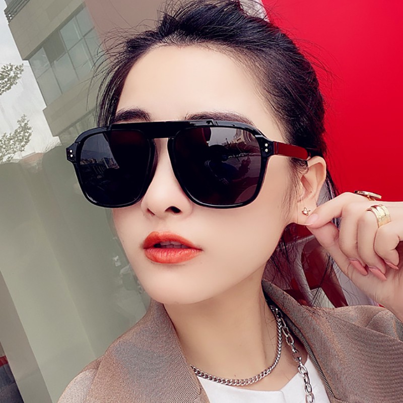 Kính râm gọng nhựa phong cách vintage sành điệu thời trang cho nữ
