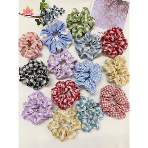 Dây Buộc Tóc Vải Màu Sắc Xinh Xắn Jp5