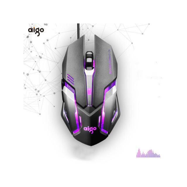 Chuột gaming aigo Q60 3200DPI LED RGB