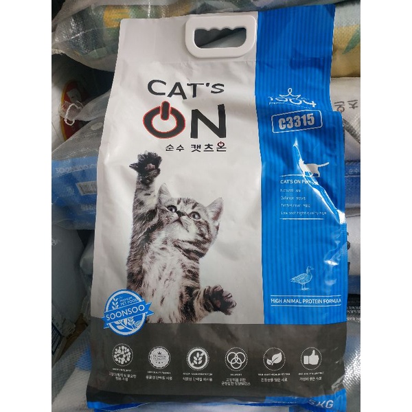 Thức ăn hạt cho mèo Cat On Hàn Quốc 5kg cho mèo mọi lứa tuối