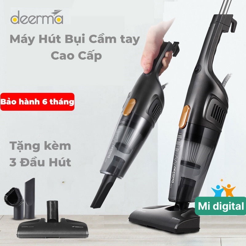 Máy hút bụi cầm tay Deerma DX115C Lực hút 15000Pa Hàng chính hãng BH 12 tháng