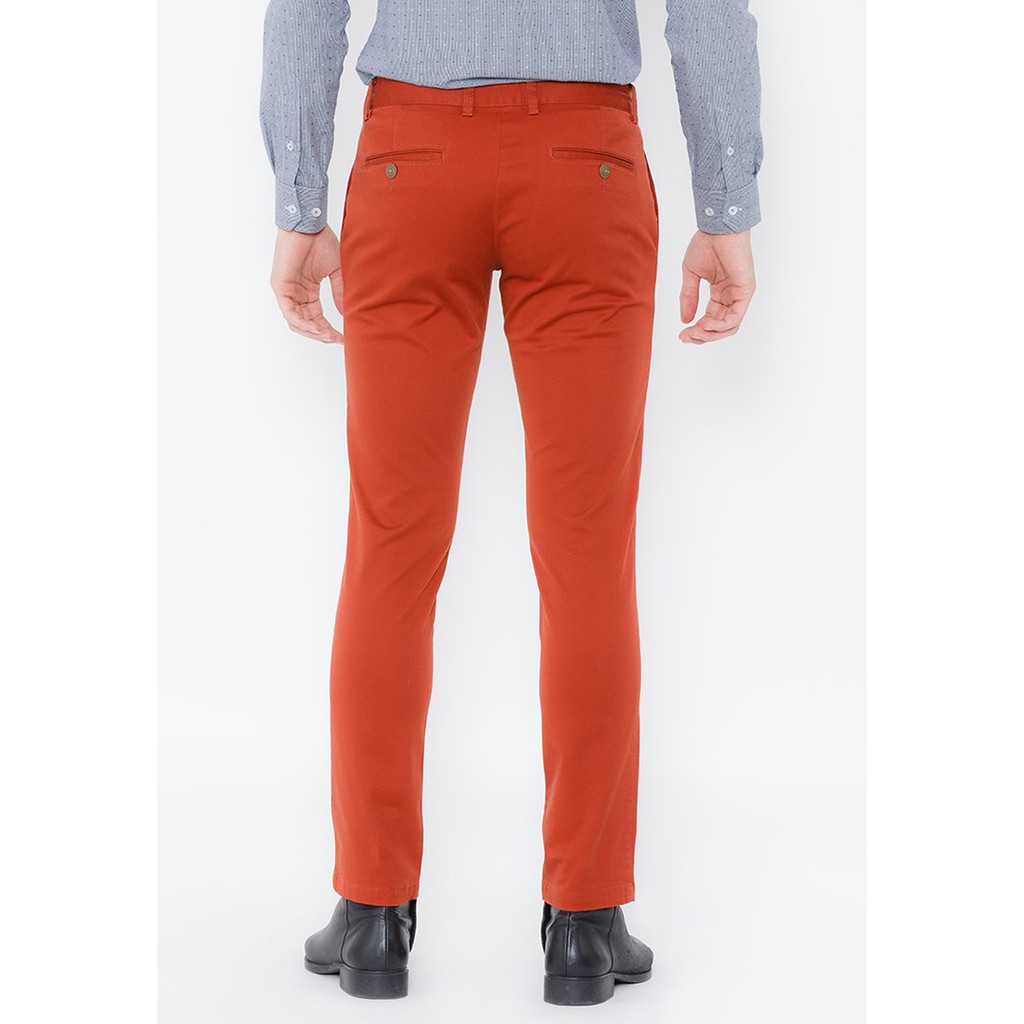 Quần kaki Novelty slim fit màu cam đậm NQKMMDNCSF1608870