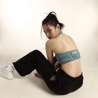 Quần ERRORIST sweat pant ống rộng trắng/đen