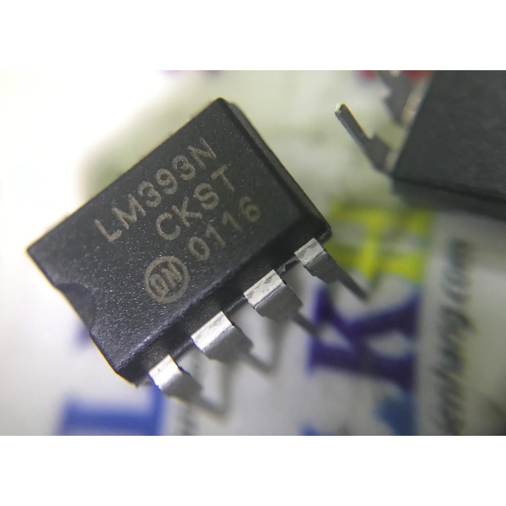4 IC Opam LM393N LM393 DIP-8 chính hãng ON