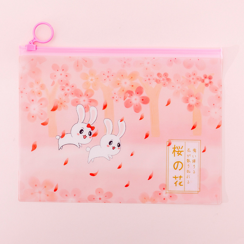 1 Túi Đựng Bút Hình Thỏ Hồng Xinh Xắn