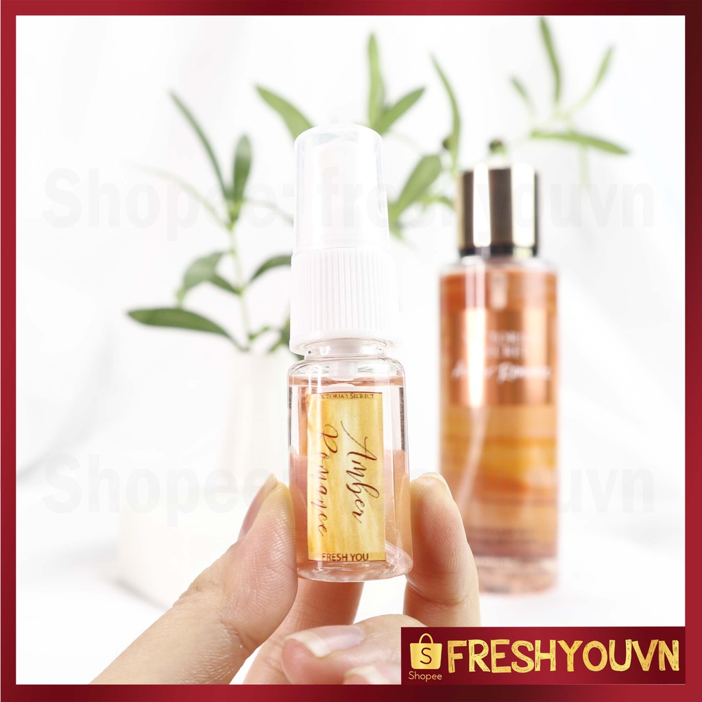 Amber Romance - Xịt thơm toàn thân body mist Victoria's Secret khác_ BST Signature / Pink - Gỗ | BigBuy360 - bigbuy360.vn