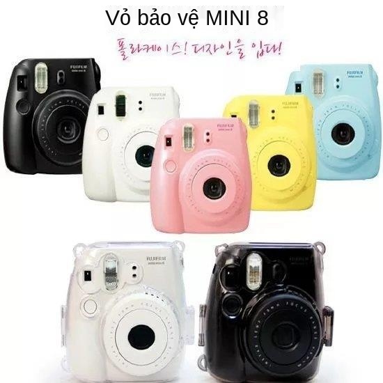 ∏✗Fuji Polaroid mini8 / 9 máy ảnh mini8s vỏ pha lê trong suốt silicone tay áo mini 8+ bảo vệ