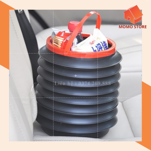 Thùng rác gấp gọn mini để rác co giãn trên ô tô, thùng rác tiện lơi. Sản phẩm có sẵn.