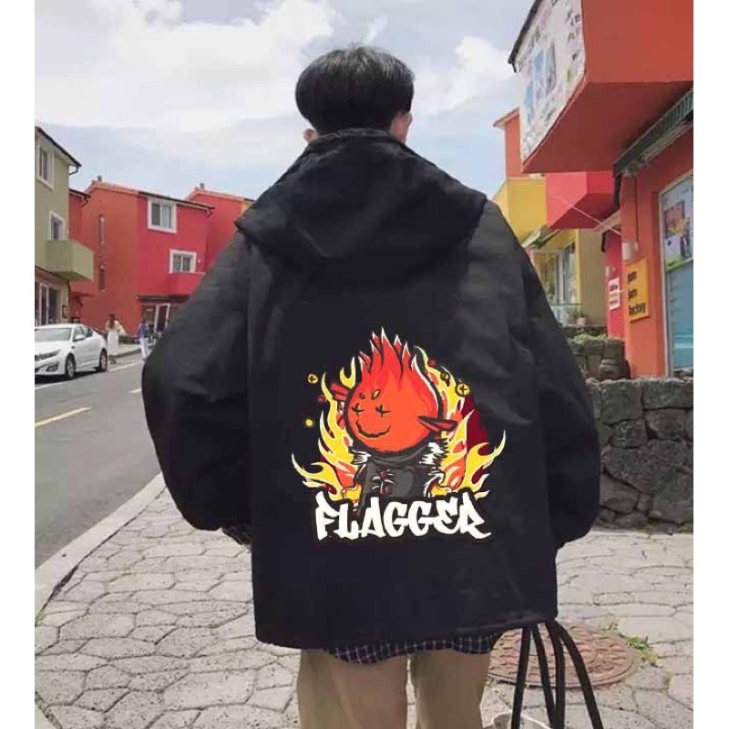 [ 2 Lớp - Form đẹp ] Áo khoác dù nam nữ in Flager siêu hot 2020 | BigBuy360 - bigbuy360.vn