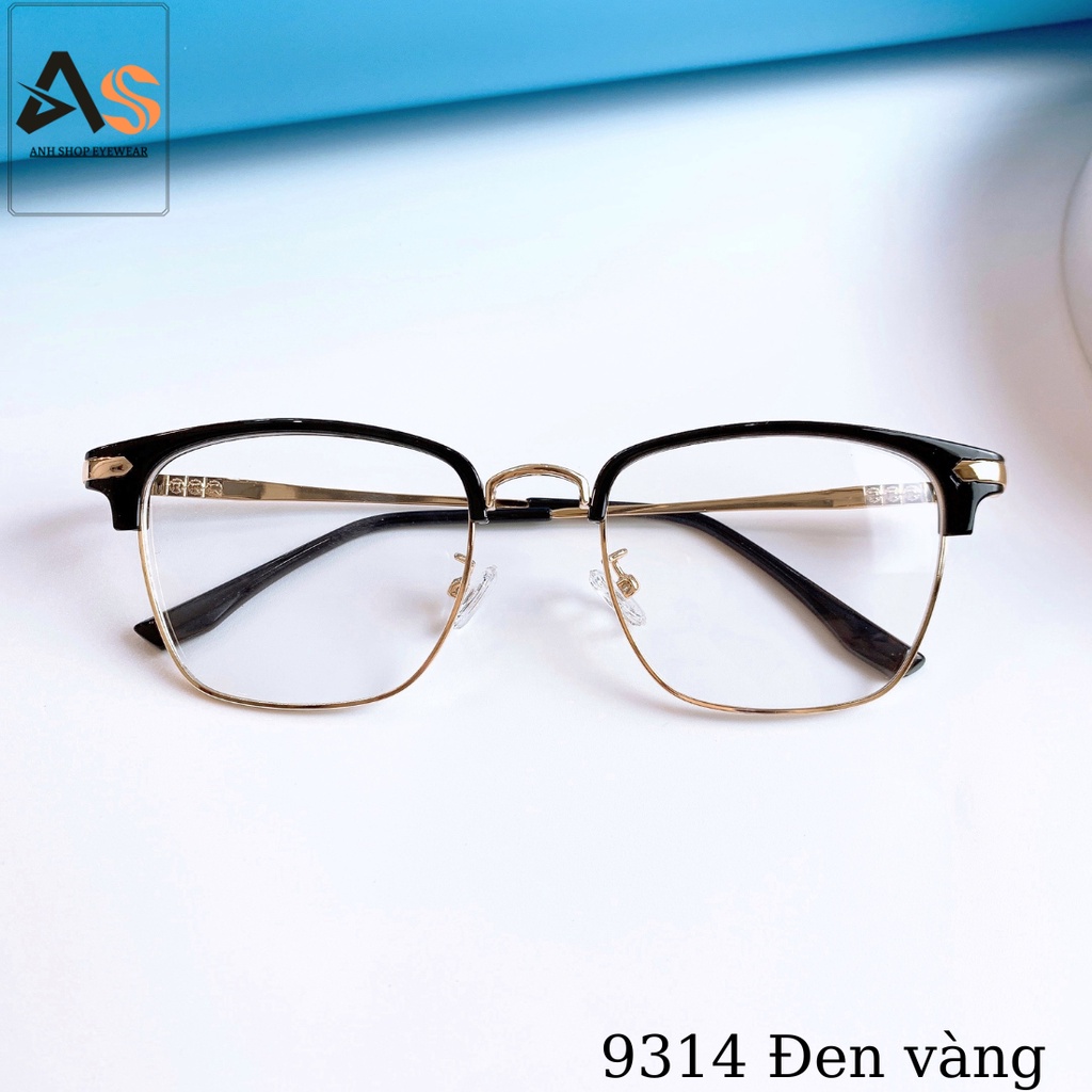 Gọng kính vuông nam nữ đeo sang trọng lịch lãm thời trang 9314A