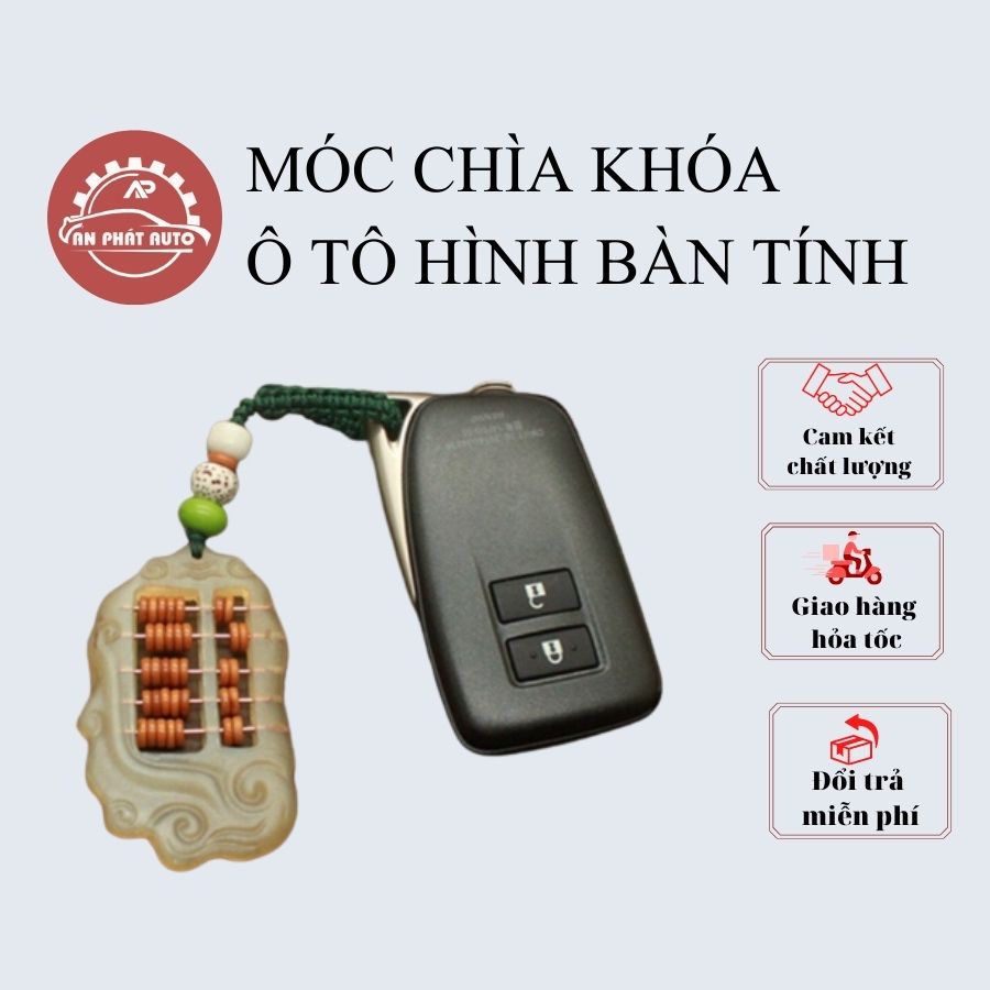 Móc Chìa Khoá Cho Ô Tô Hình Bàn Tính Gảy Dây Đeo Nhiều Màu Sắc (Chắc Chắn, Linh Hoạt, Tài Chính An Tâm) [ Hàng Loại Tốt]
