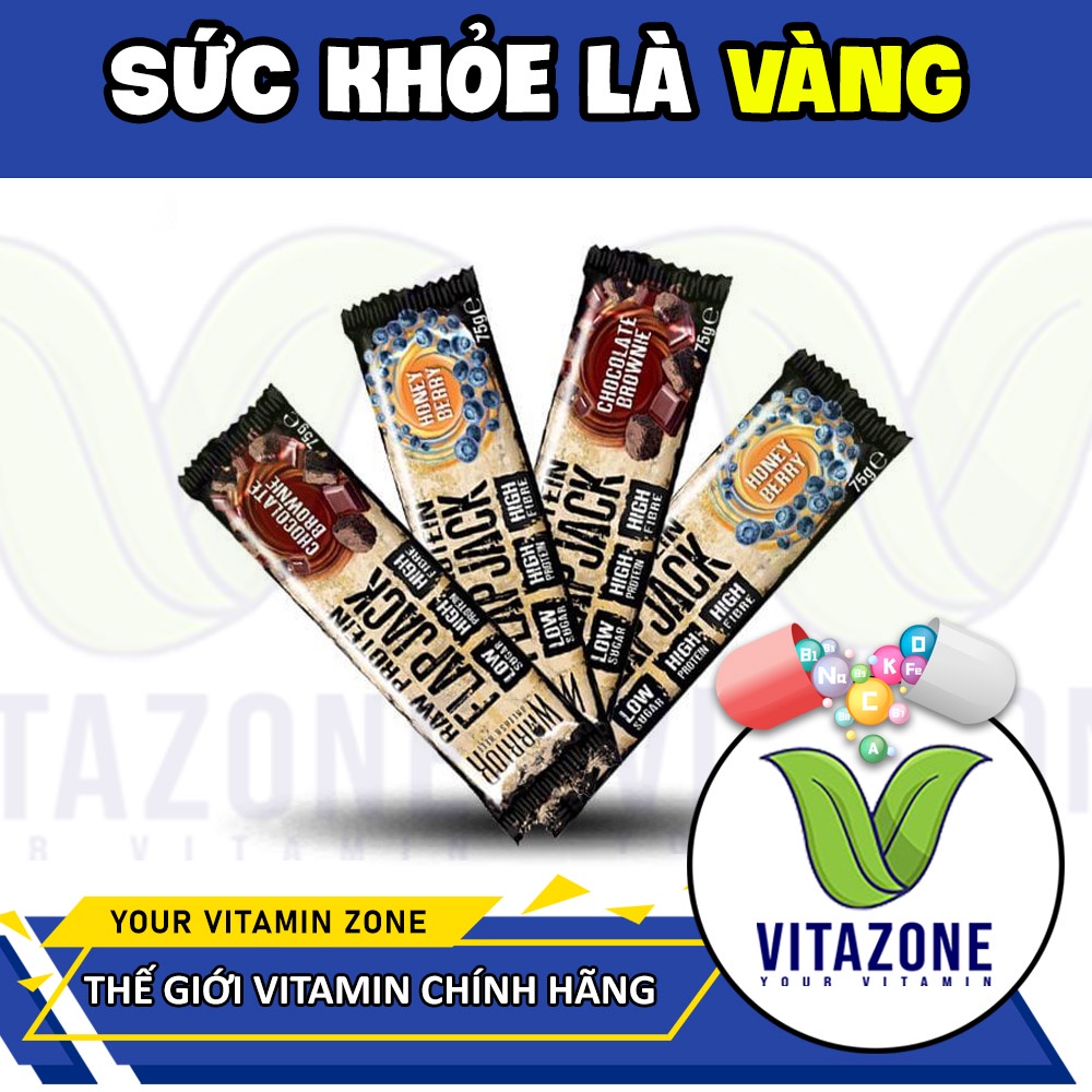 Warrior Protein RAW, Bánh Protein nhiều chất xơ fiber, protein, ít béo, bổ sung năng lượng trước và sau tập
