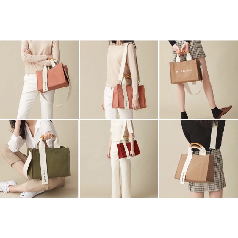 Marhen Túi vải sọc canvas RICO phong cách hàn quốc | BigBuy360 - bigbuy360.vn