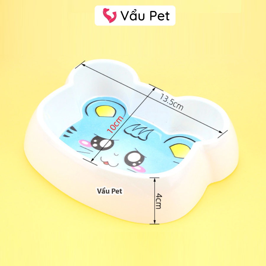 Bát ăn chó mèo - Bát Phíp hình gấu cho chó mèo thú cưng Vẩu Pet Shop
