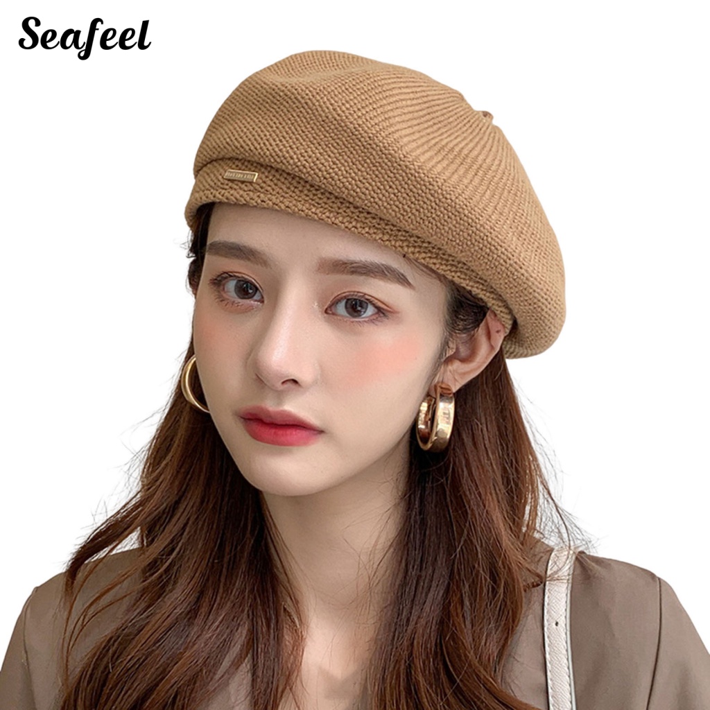 Nón Beret Không Vành Thời Trang Mùa Thu Cho Nữ