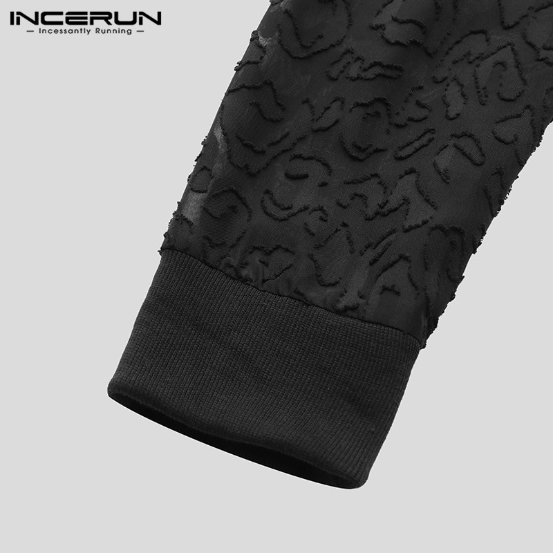 Áo Tay Dài INCERUN Dáng Rộng Họa Tiết Da Báo Thời Trang Cho Nam | BigBuy360 - bigbuy360.vn