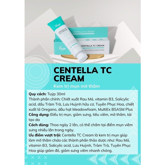 Kem centella TC cream isov