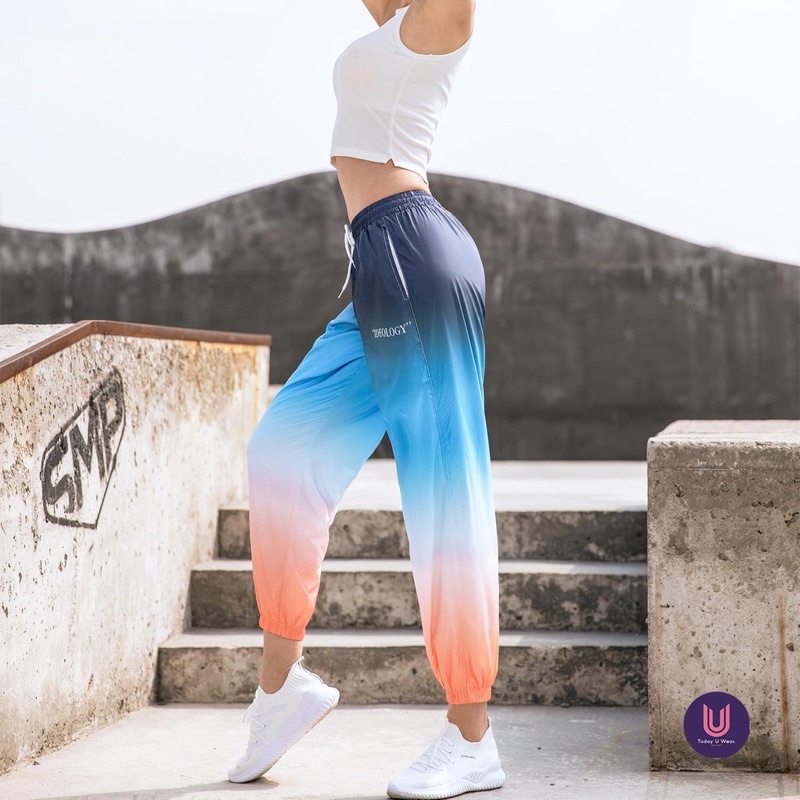 Quần Tập Thể Thao Jogger Rainbow Petro Cá Tính (bo ống, co giãn thoải mái, phù hợp tập nhảy, leo núi, running, boxing,.)
