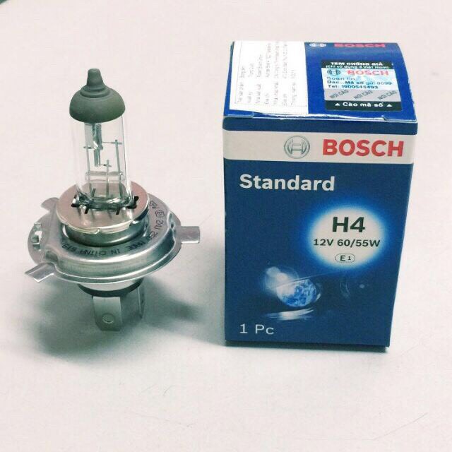 Bóng đèn H4 Bosch 12V 60/55W hàng chuẩn 100%