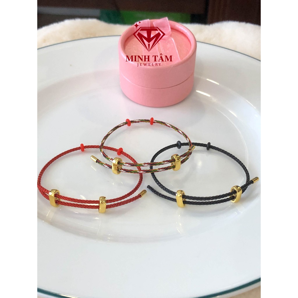 Vòng tay dây cước đeo charm,Vòng tay đeo charm dây cước kim loại-Minh Tâm Jewelry